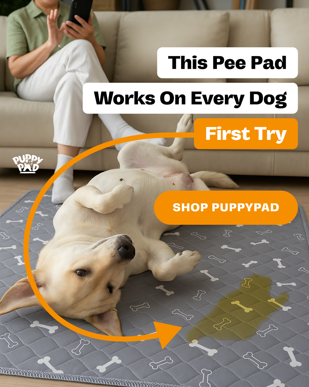 PuppyPad Facebook ad