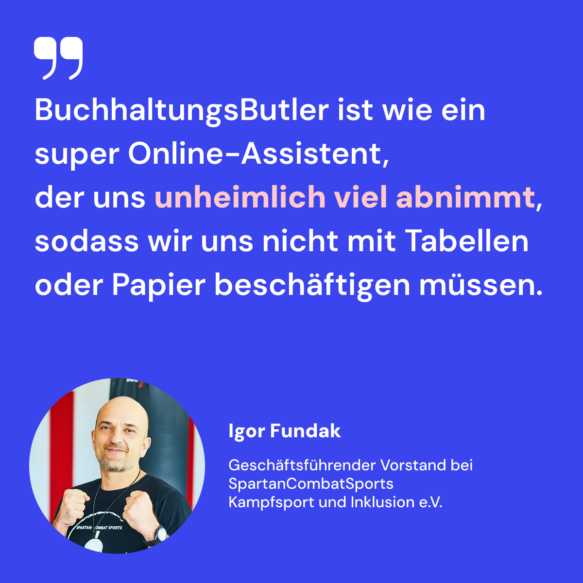 BuchhaltungsButler Facebook ad: Jetzt 14 Tage kostenlos testen