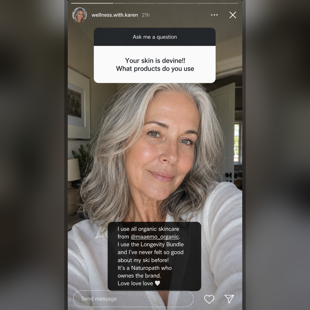 Maaemo Organic Skincare Facebook ad