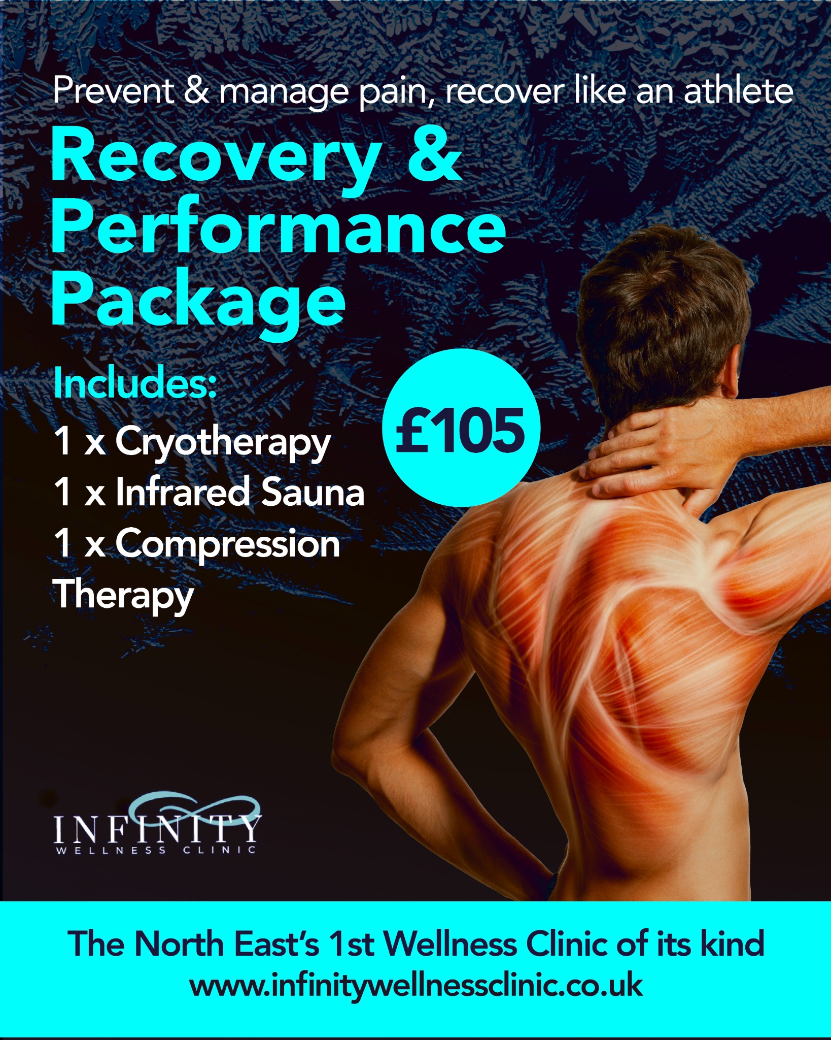 Infinity Wellness Clinic Facebook ad from Mar 2, 2026
