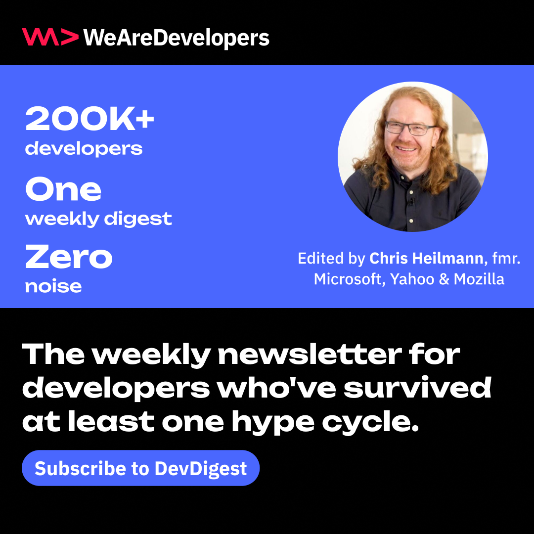 WeAreDevelopers Facebook ad