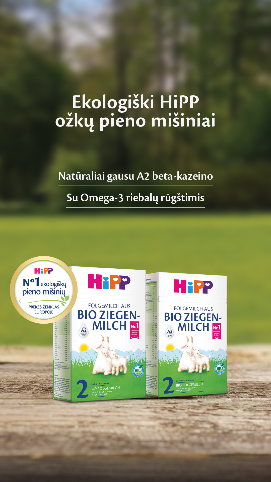 HiPP Lietuvoje Facebook ad
