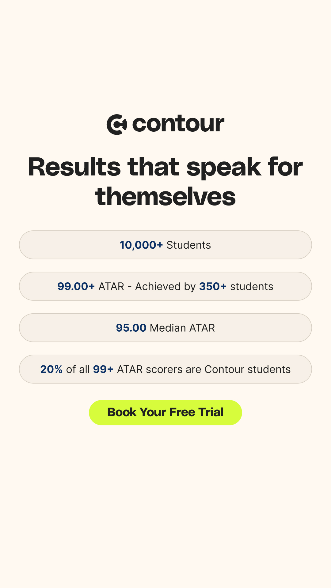 Contour Education Facebook ad