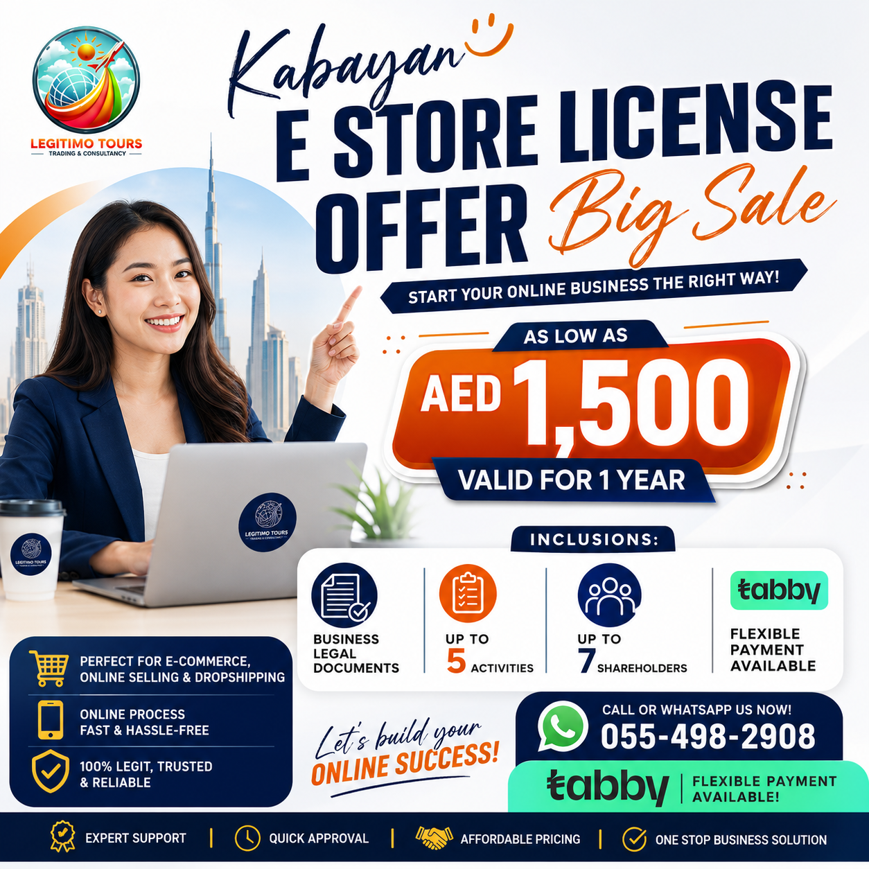 Legitimo Tours & Consultancy FZE Facebook ad