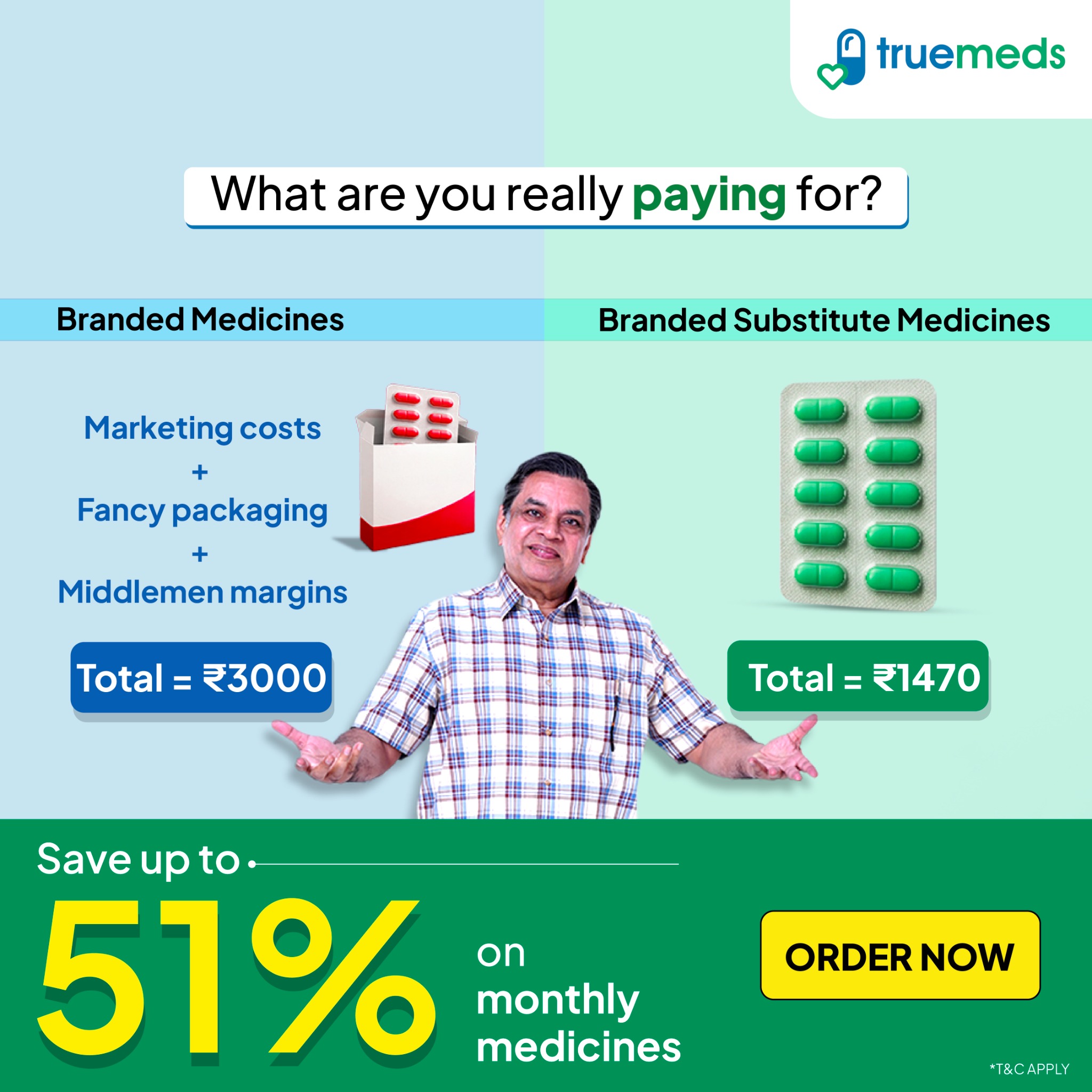 Truemeds Facebook ad