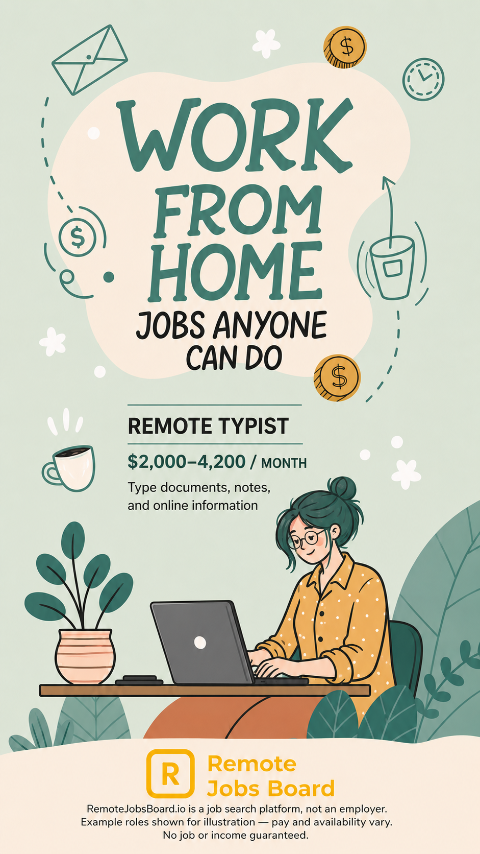 Remote Jobs Board - Work From Anywhere Facebook ad