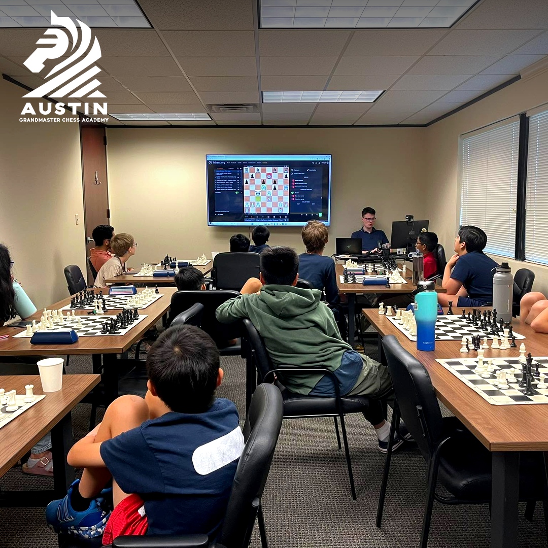 Austin Grandmaster Chess Academy Facebook ad: Master your chess with the Austin Grandmaster Chess Academy