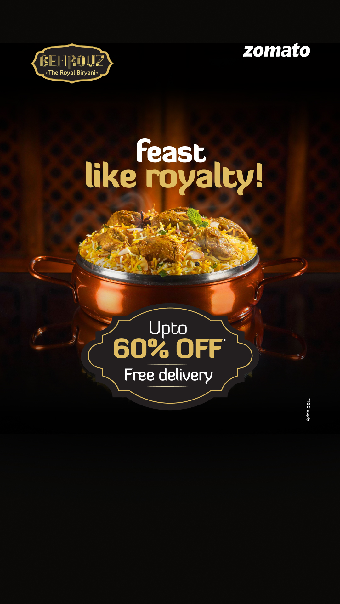 Zomato Facebook ad