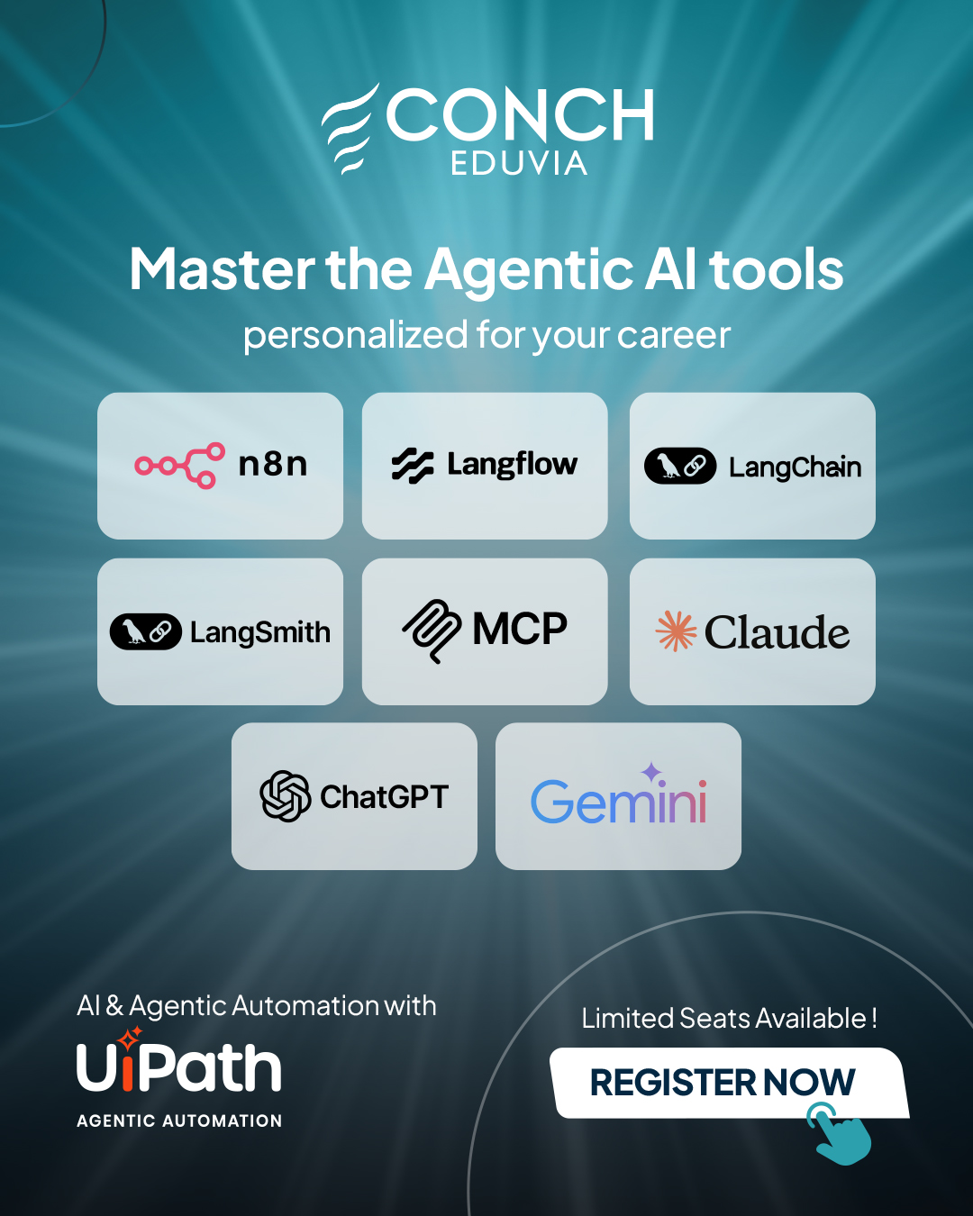 Conch Eduvia Facebook ad: Register Now: End Career Uncertainty Forever