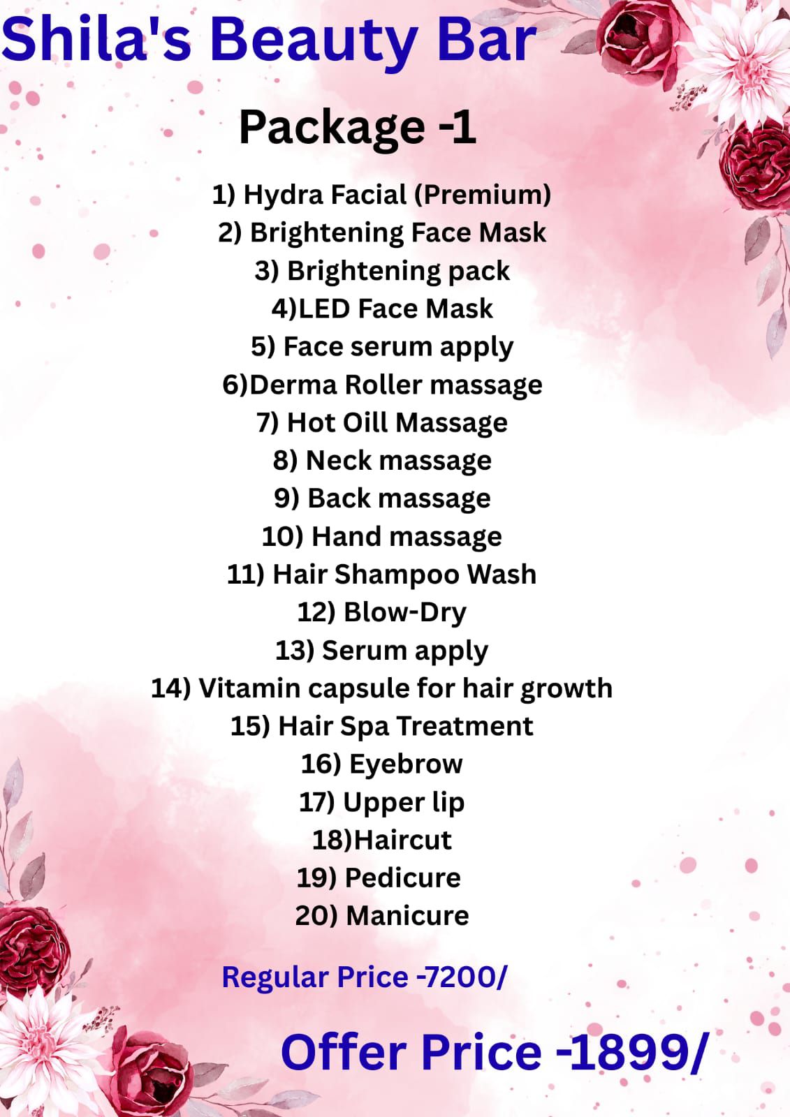 Shila's Beauty Bar Facebook ad: অফার ১৮৯৯/ টাকায় পাচ্ছেন হাই-ড্রা ফিসিয়াল সাথে ২০…