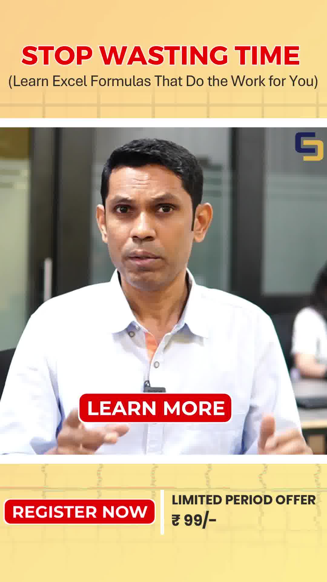 SkillCourse By Satish Dhawale Facebook ad: Master Excel in 30 Days: From Basics to Advanced Formulas!