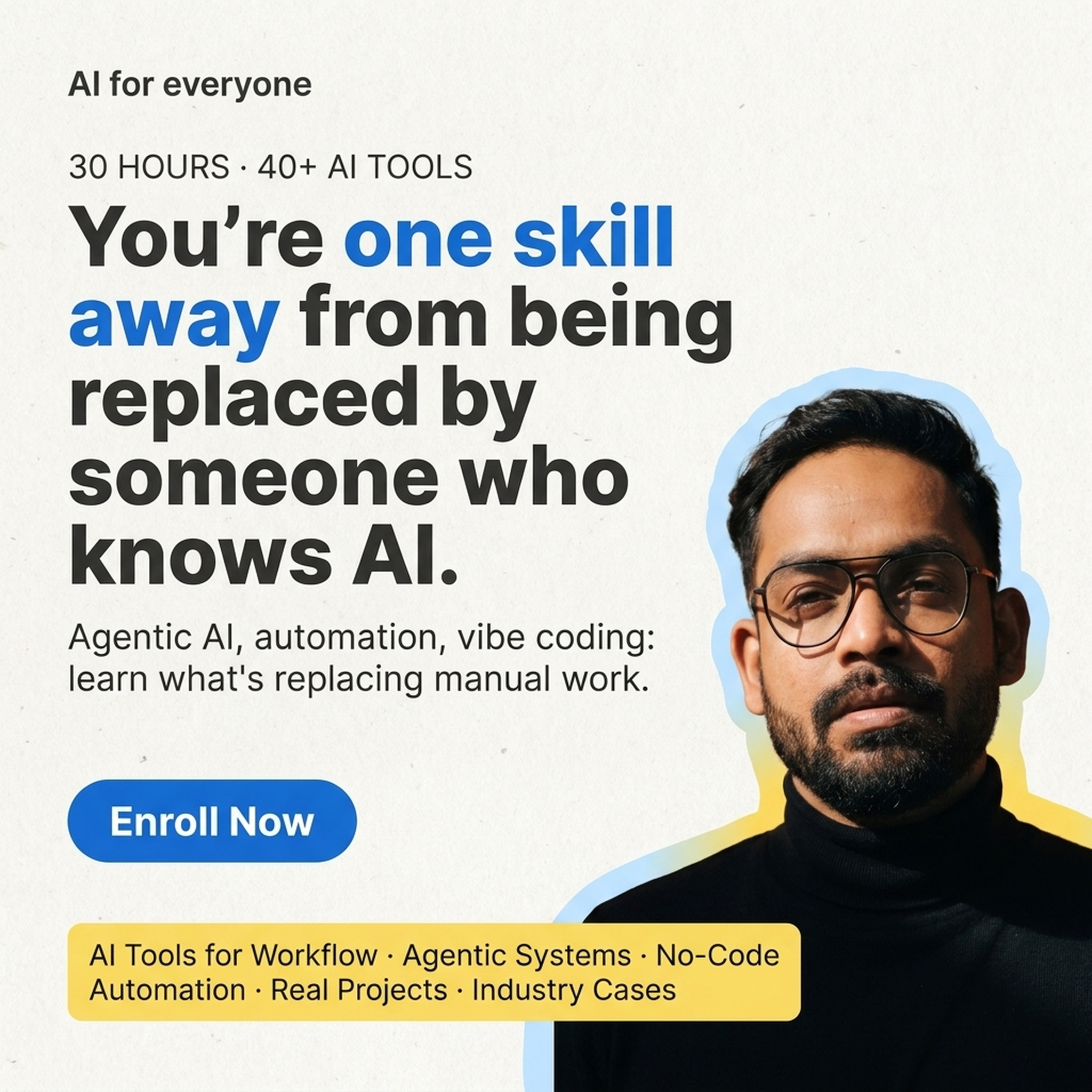 Rohith AI Marketer Facebook ad: Get Promoted. Not Left Behind.