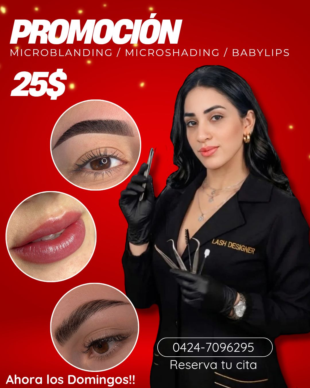 Alexa Brows Make Up Facebook ad: Agenda tu cita ahora