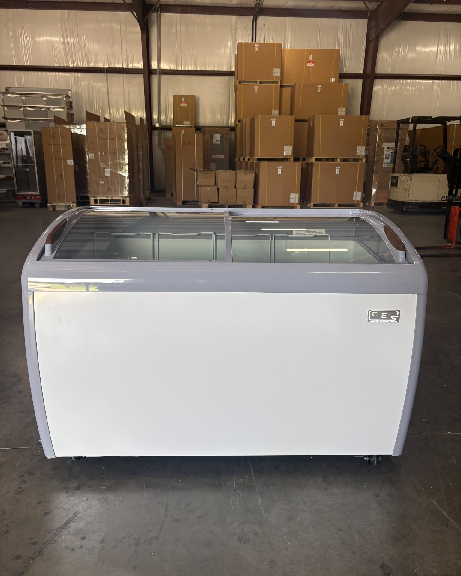 William Crawford Facebook ad: Brand New 50 Slide Top Freezer (Delivery Available!)