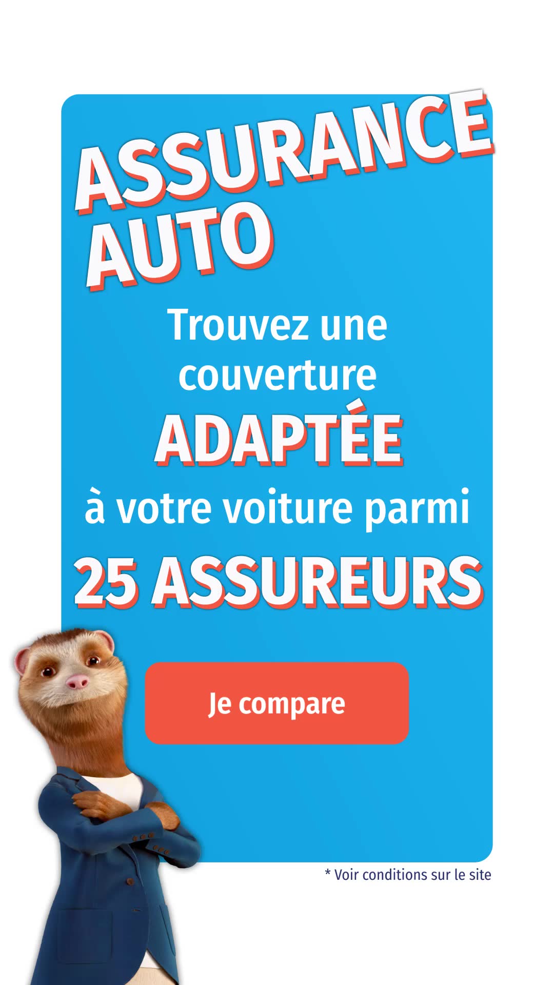 LesFurets.com Facebook ad: Comparez les assurances auto