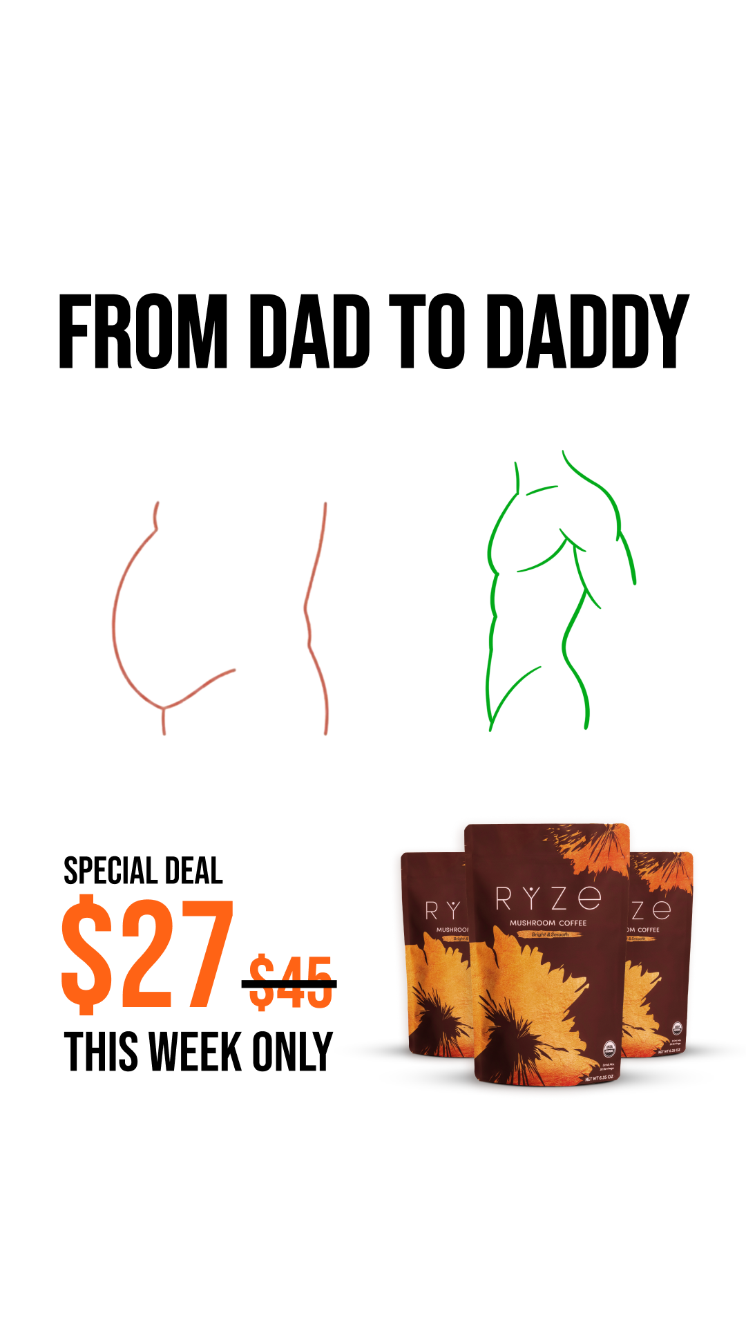 RYZE Superfoods Facebook ad