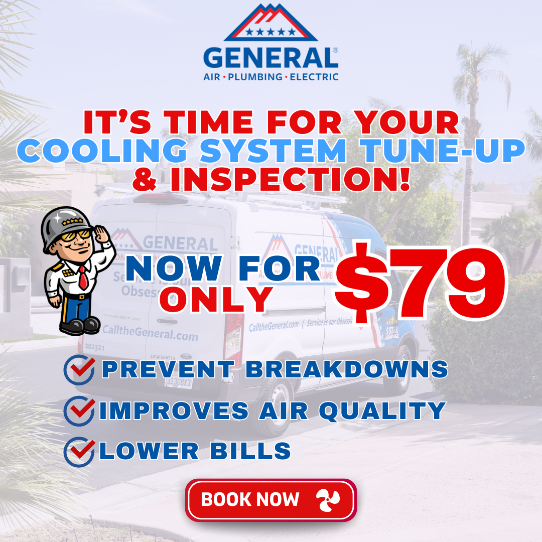 General Air Conditioning & Plumbing Facebook ad: WARNING: Your AC Might Be Failing!