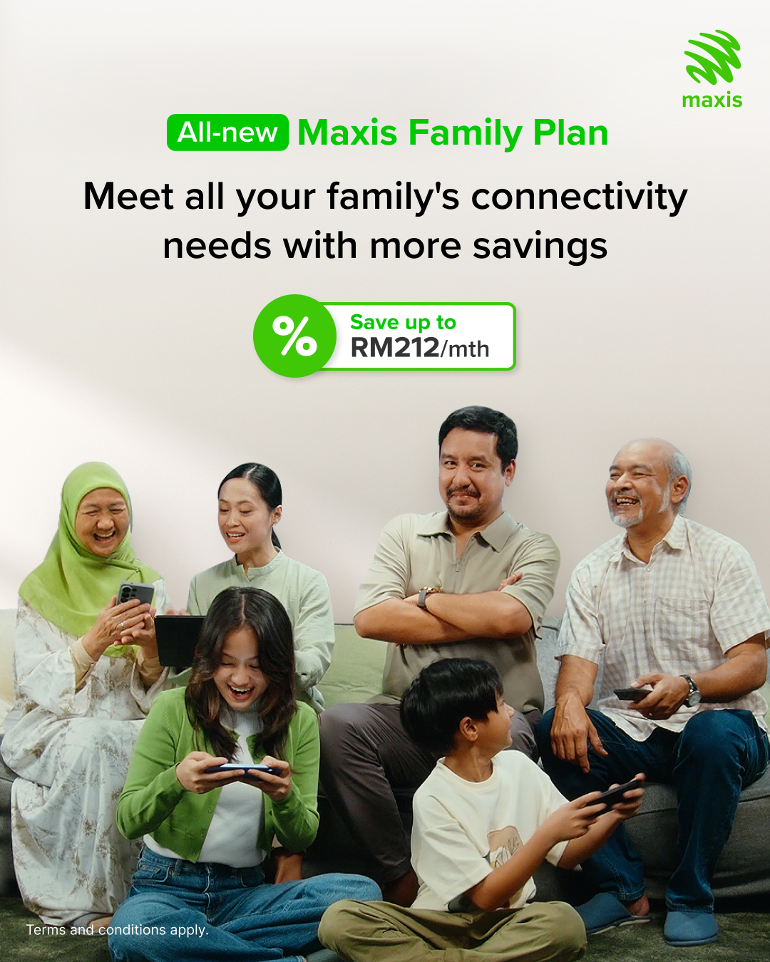 Maxis Facebook ad