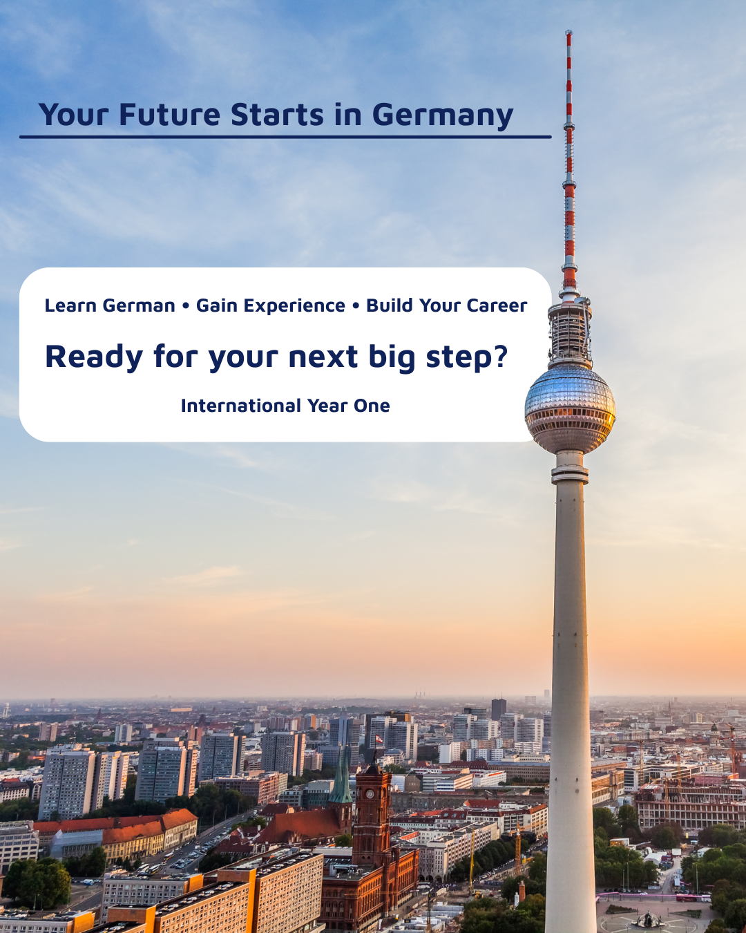 Iba International Office Facebook ad: Combine academic growth with practical experience in…