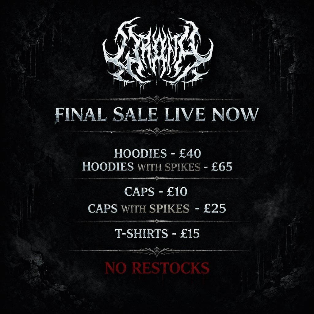 Wraith Co. Facebook ad: FINAL SALE, LIVE NOW.