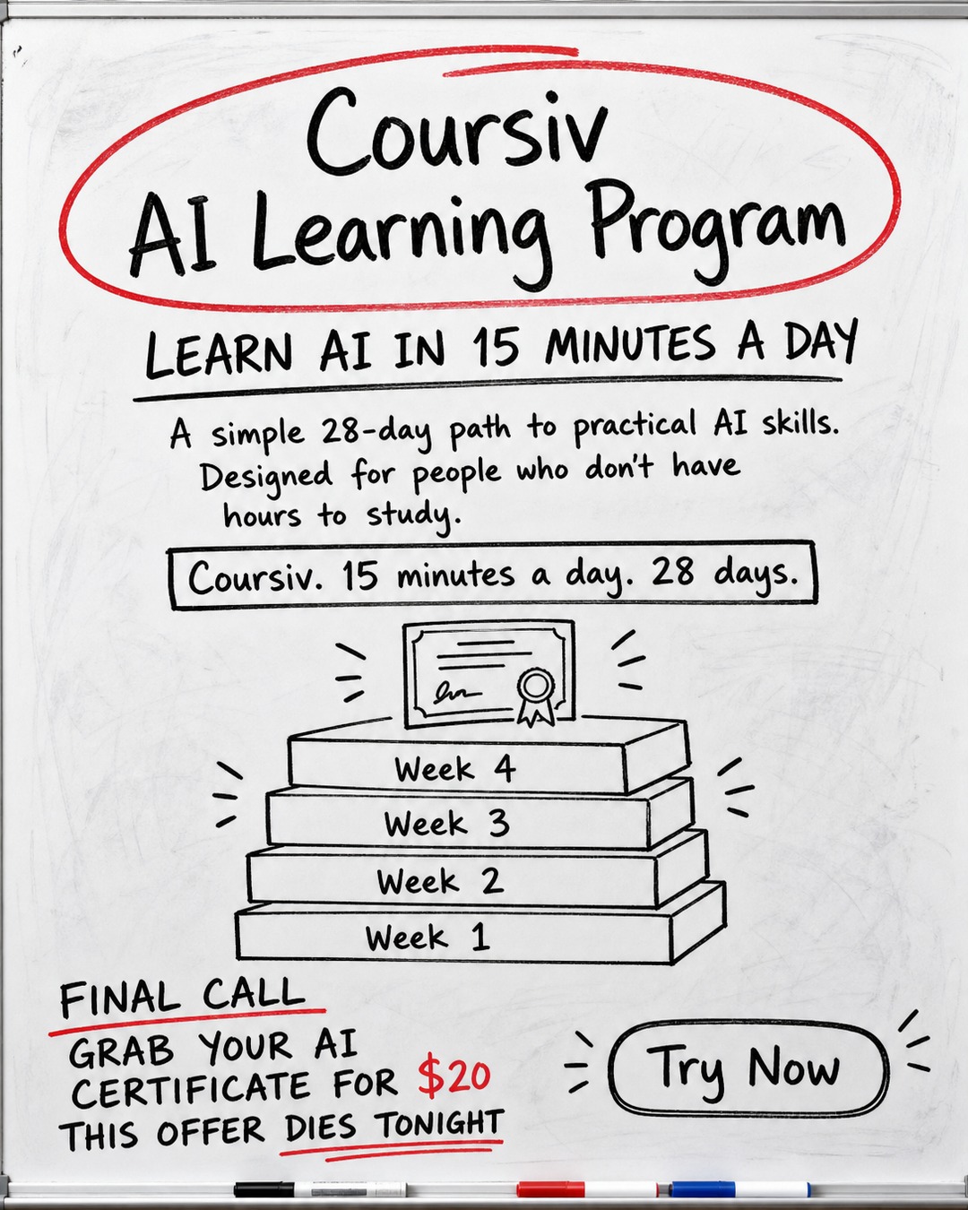 AI Weekly Facebook ad