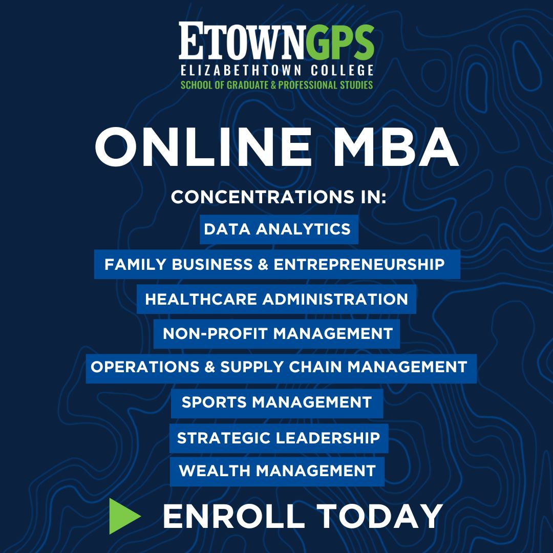 Elizabethtown College Facebook ad: Take Your Career Further. Faster.