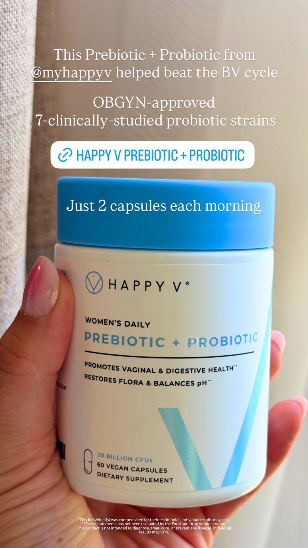 Beth & Coop Facebook ad: Science-backed self-care women can count on