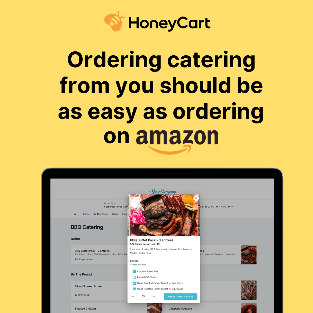HoneyCart Facebook ad: Simplify Catering Operations