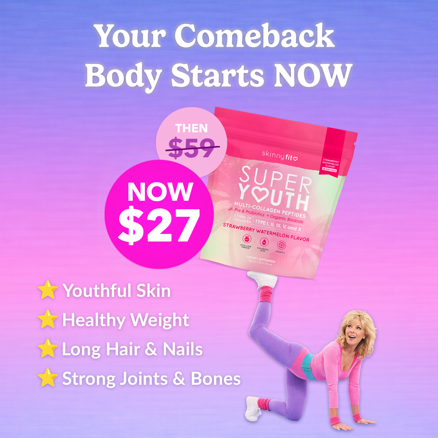 SkinnyFit Facebook ad