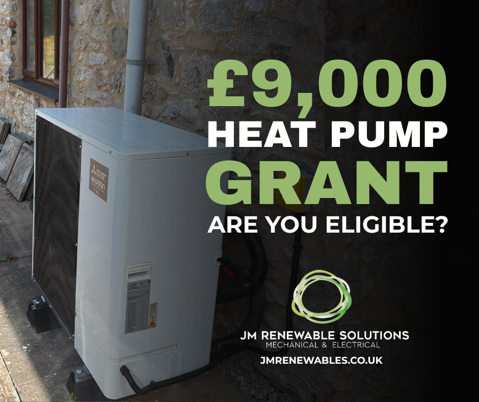 JM Renewable Solutions Ltd Facebook ad: £9,000 Off a Heat Pump
