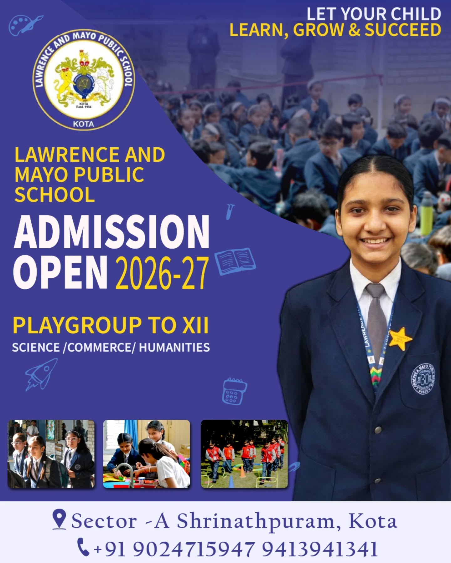 Lawrence And Mayo Public School(Kota) Facebook ad: Every child has the ability to shine