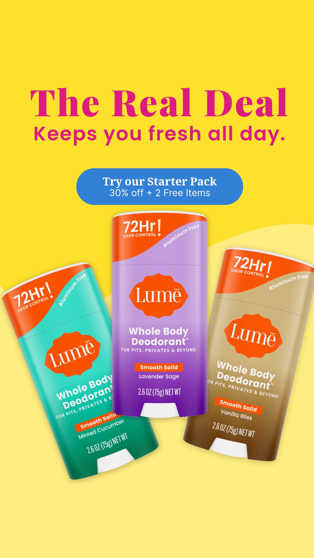 Lume Deodorant Facebook ad