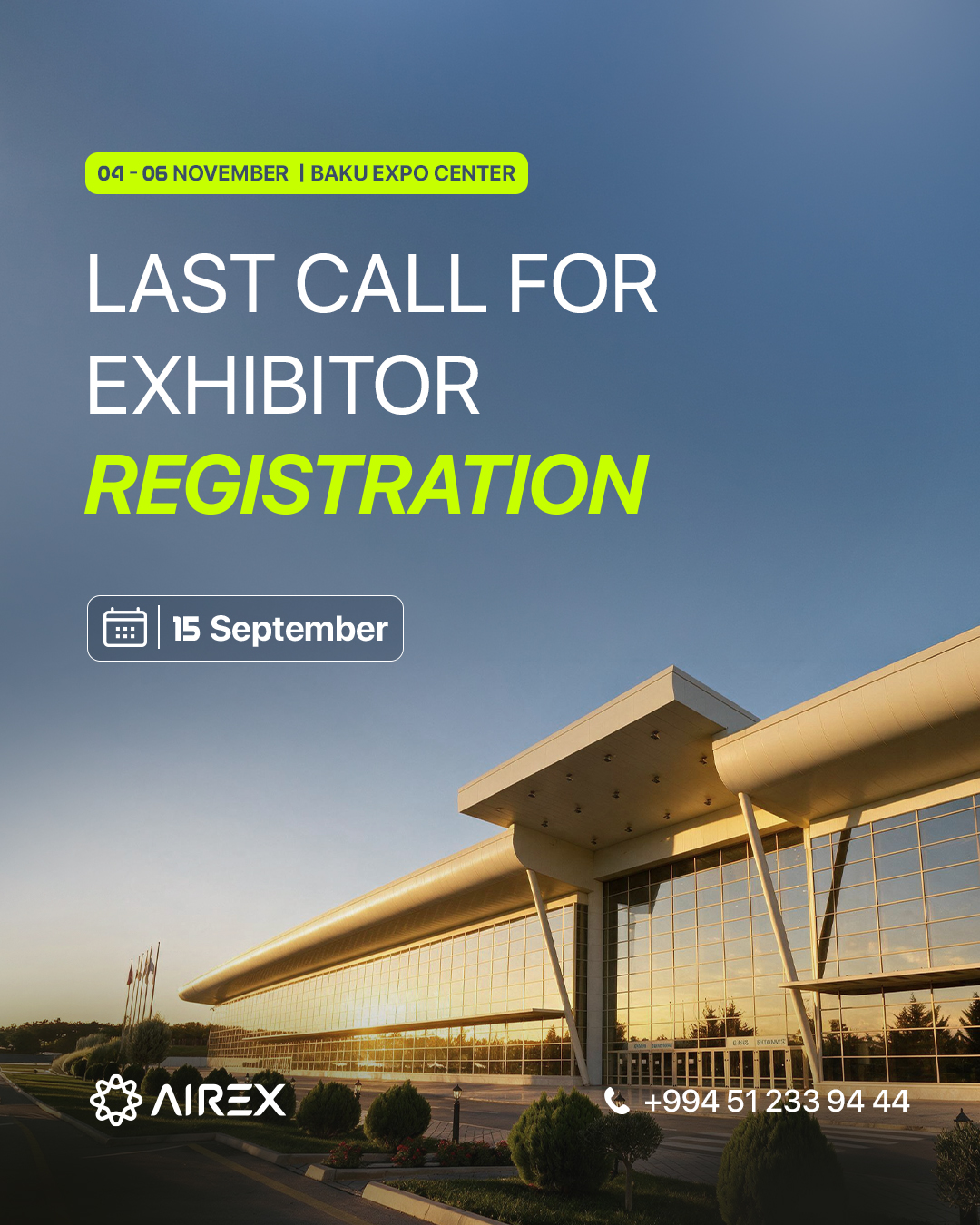 AIREX Expo Facebook ad: Azerbaijan International Real Estate Exhibition