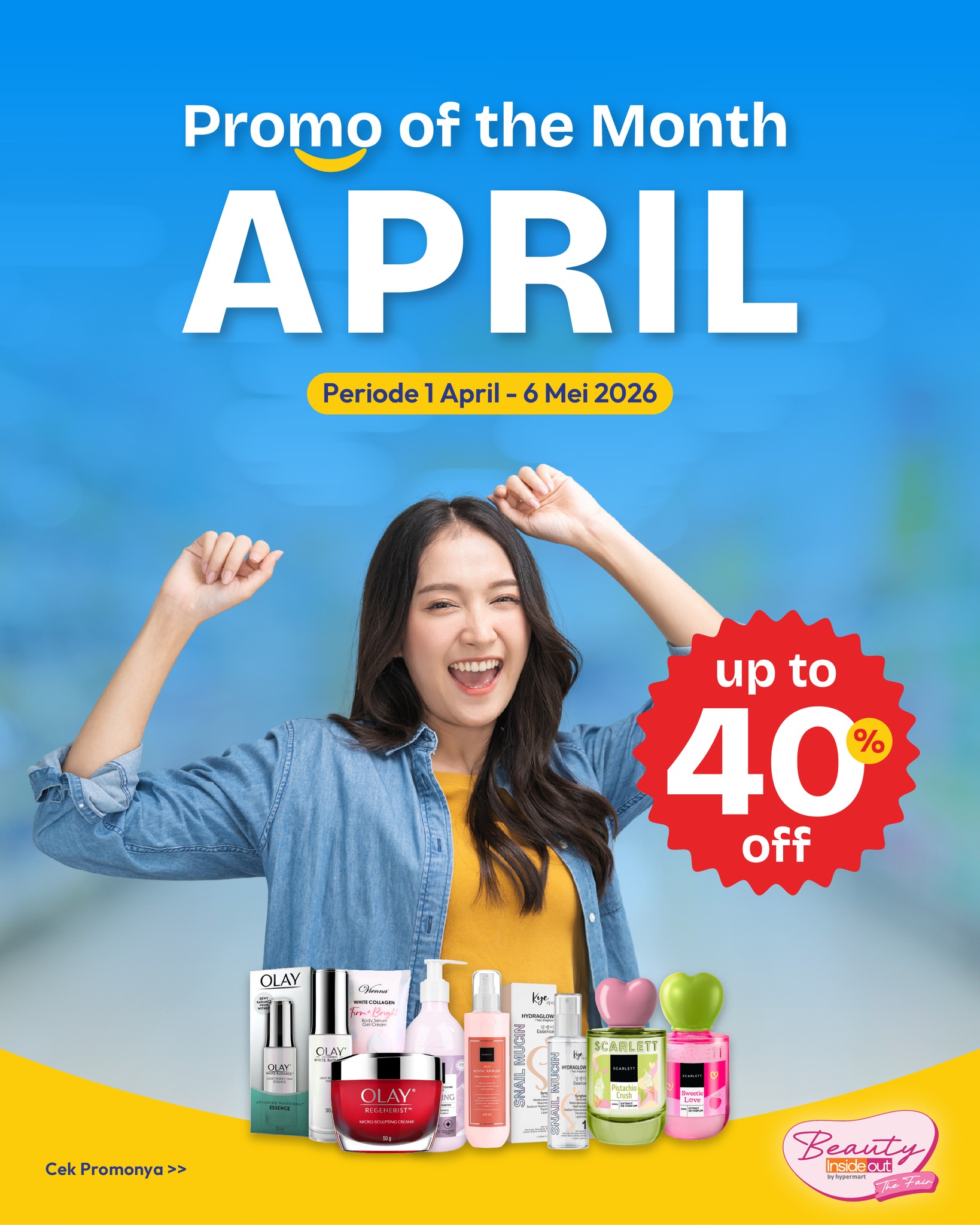 Hypermart Facebook ad: Self-Care Checklist Bulan April