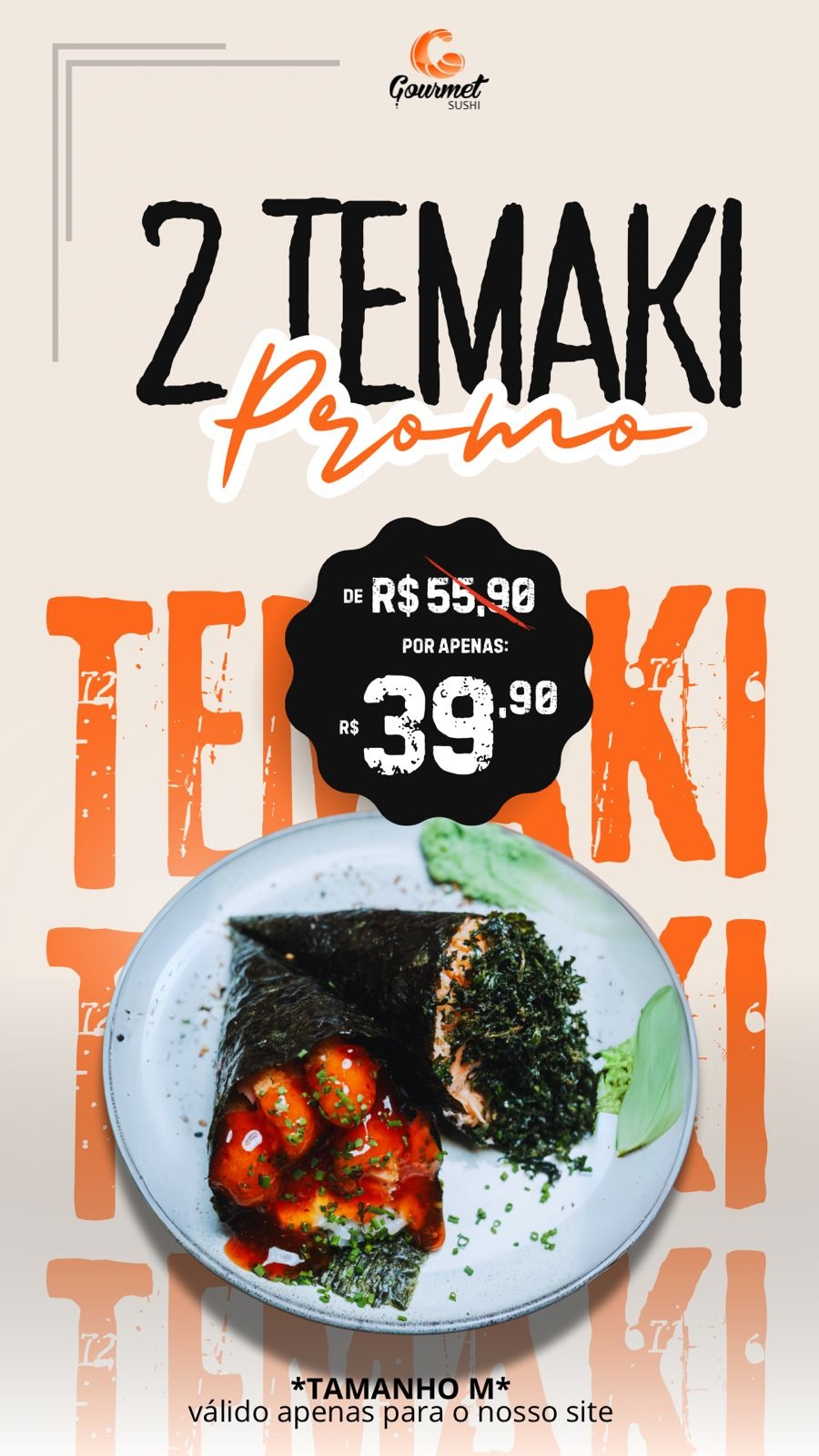 Gourmet Sushi Facebook ad