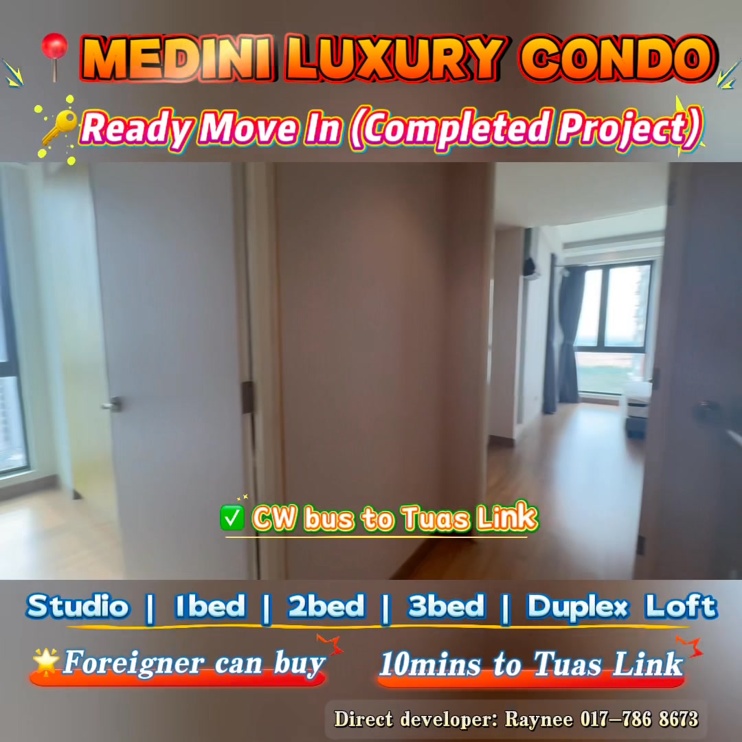 SP SAM Property - Raynee Chia - 新山房地产 Facebook ad: Medini | Below market value | Ready move in | Studio to…
