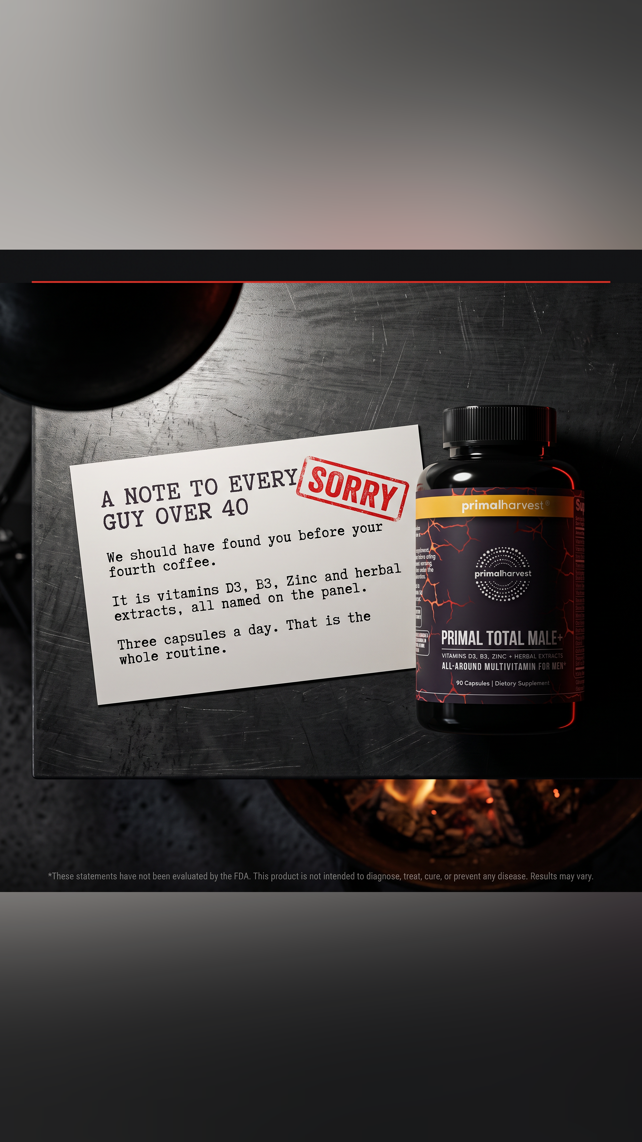 Primal Harvest Facebook ad: Support Healthy Hormone Levels