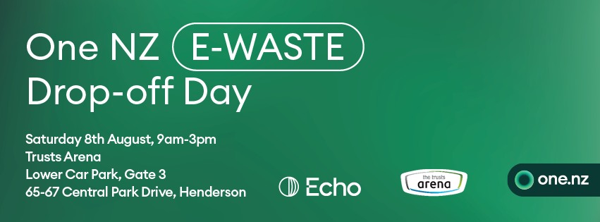 Echo Tech NZ Facebook ad: FREE E-waste Drop off Day - Trusts Arena