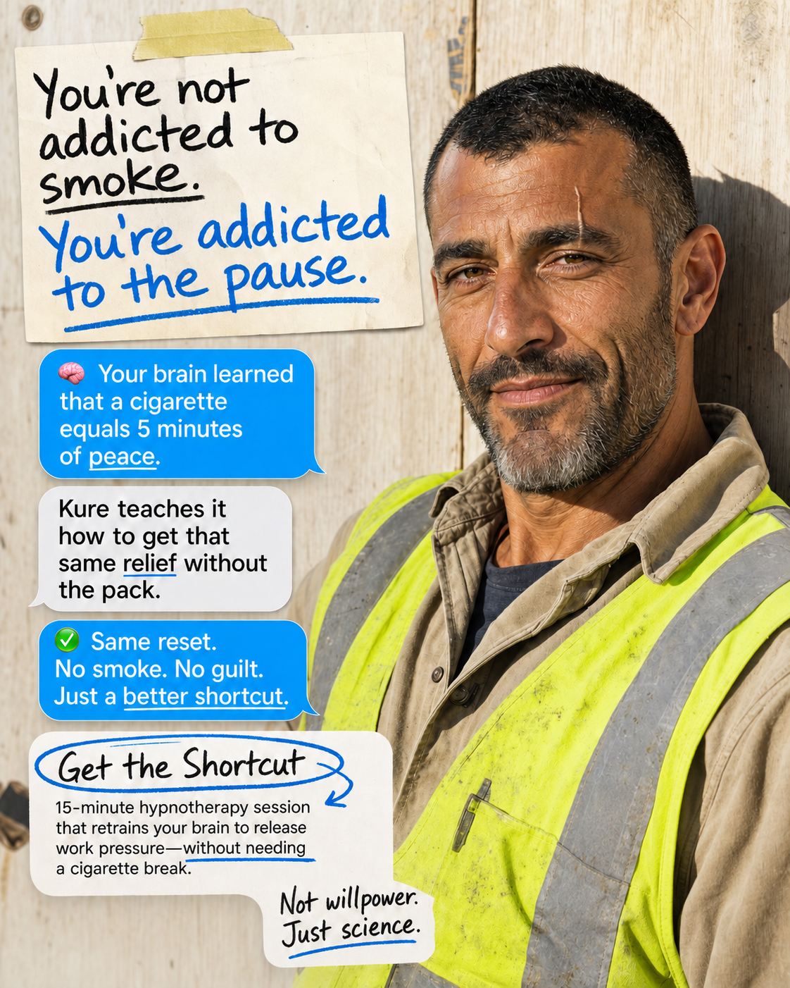 Hypnosis to Stop Smoking Facebook ad
