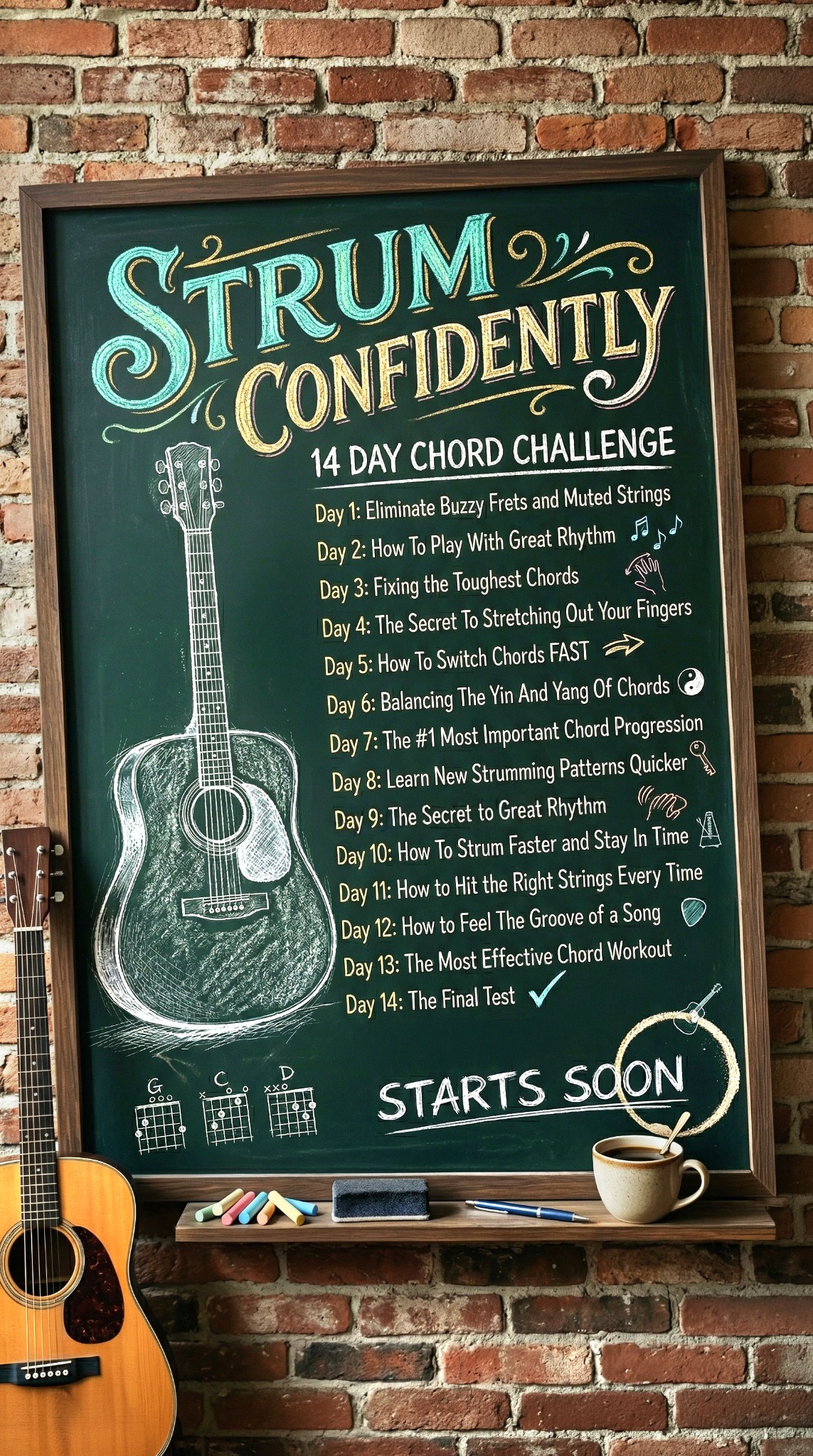 5 Minute Guitar Lessons Facebook ad