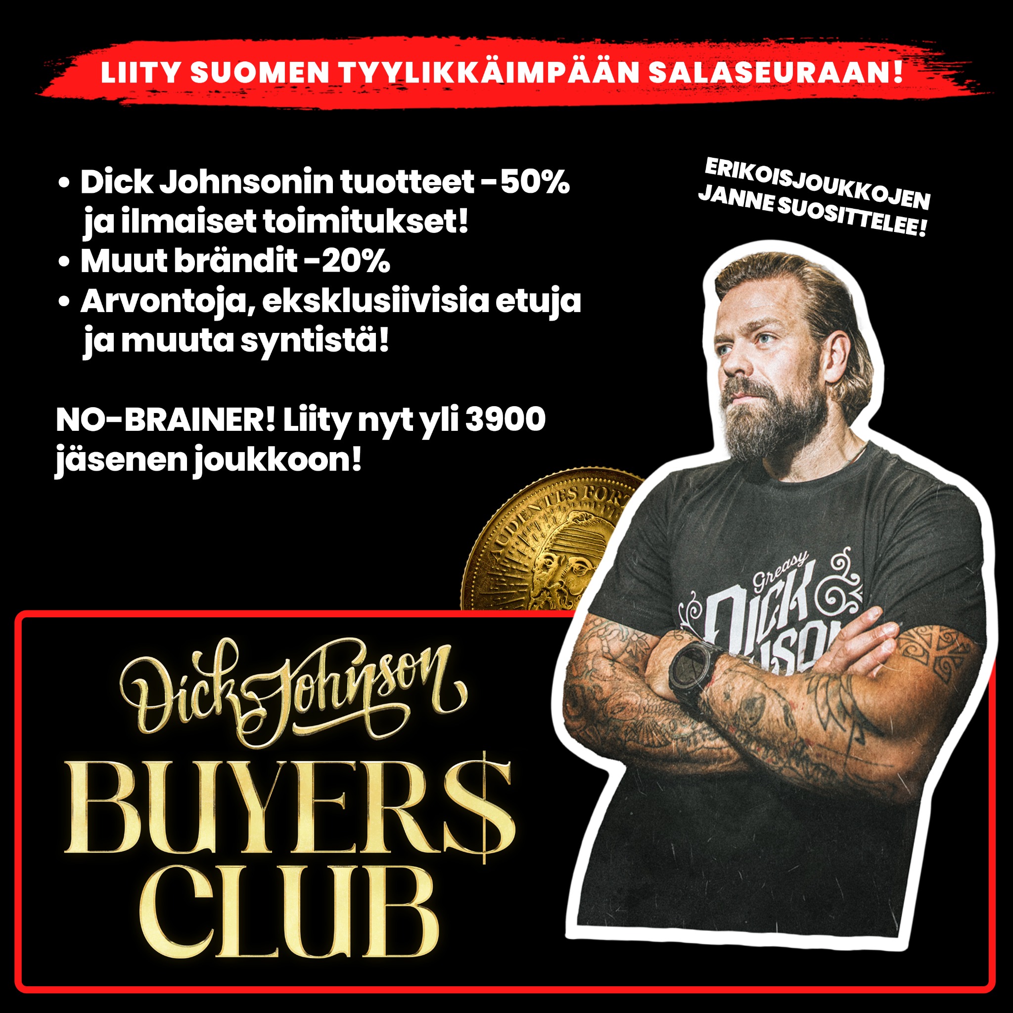 Dick Johnson Greasy Store Facebook ad