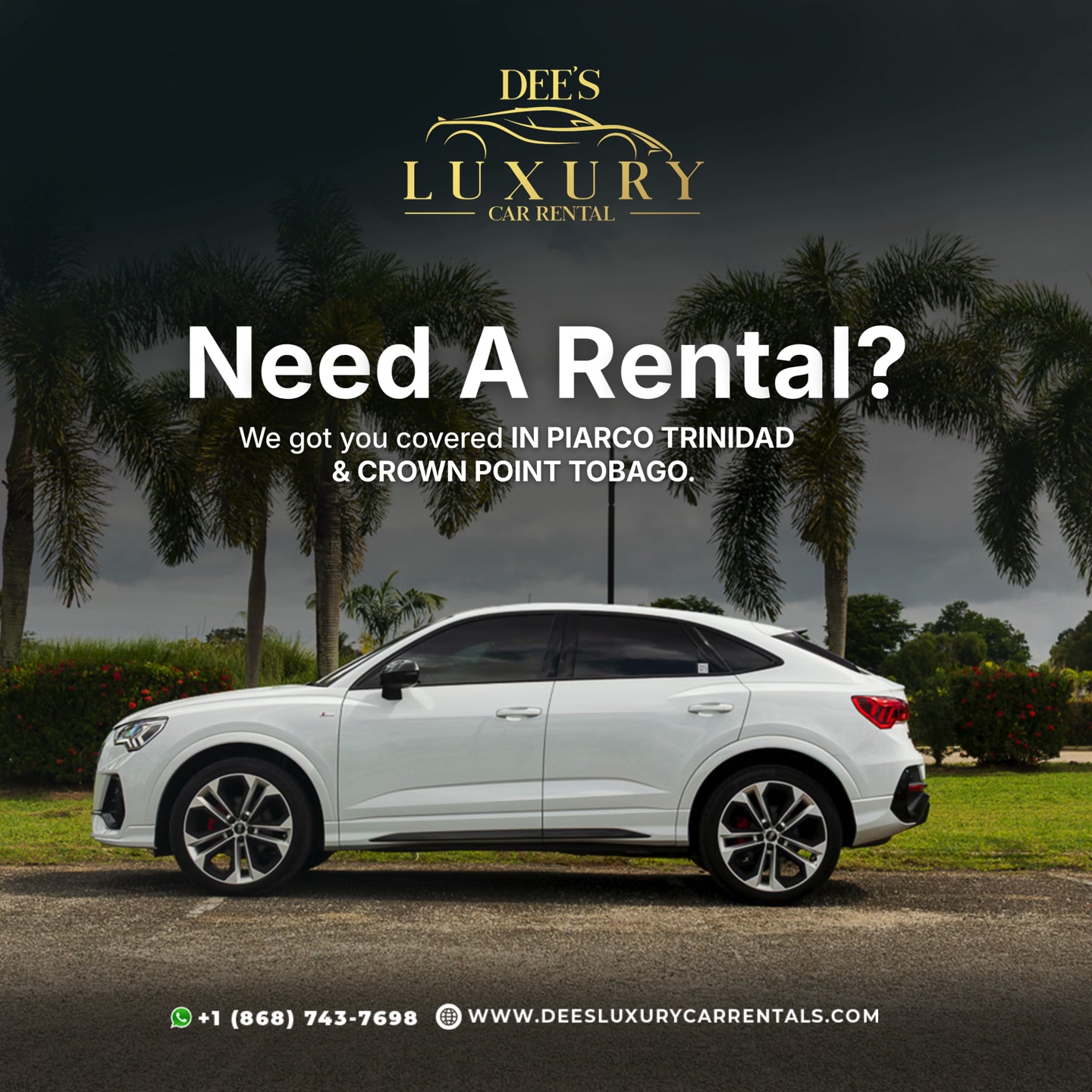Dee’s Luxury Car Rental’s Facebook ad: Need A Rental?