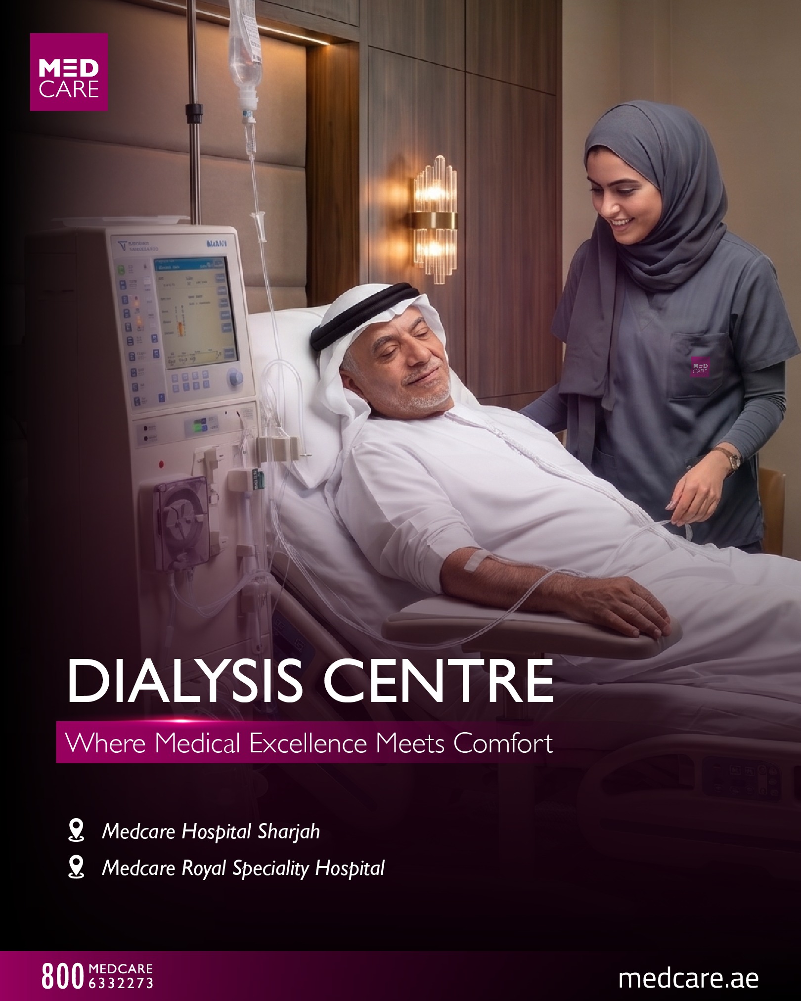 Medcare Facebook ad: When dialysis becomes part of your care, having…