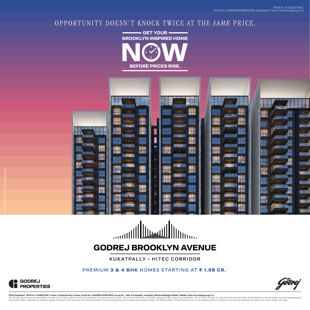Godrej Properties Hyderabad Facebook ad: Book During Launch & Reserve Your Preferred Unit Today* At…