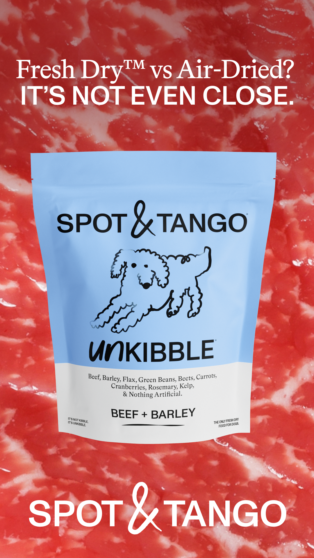Spot and Tango Facebook ad