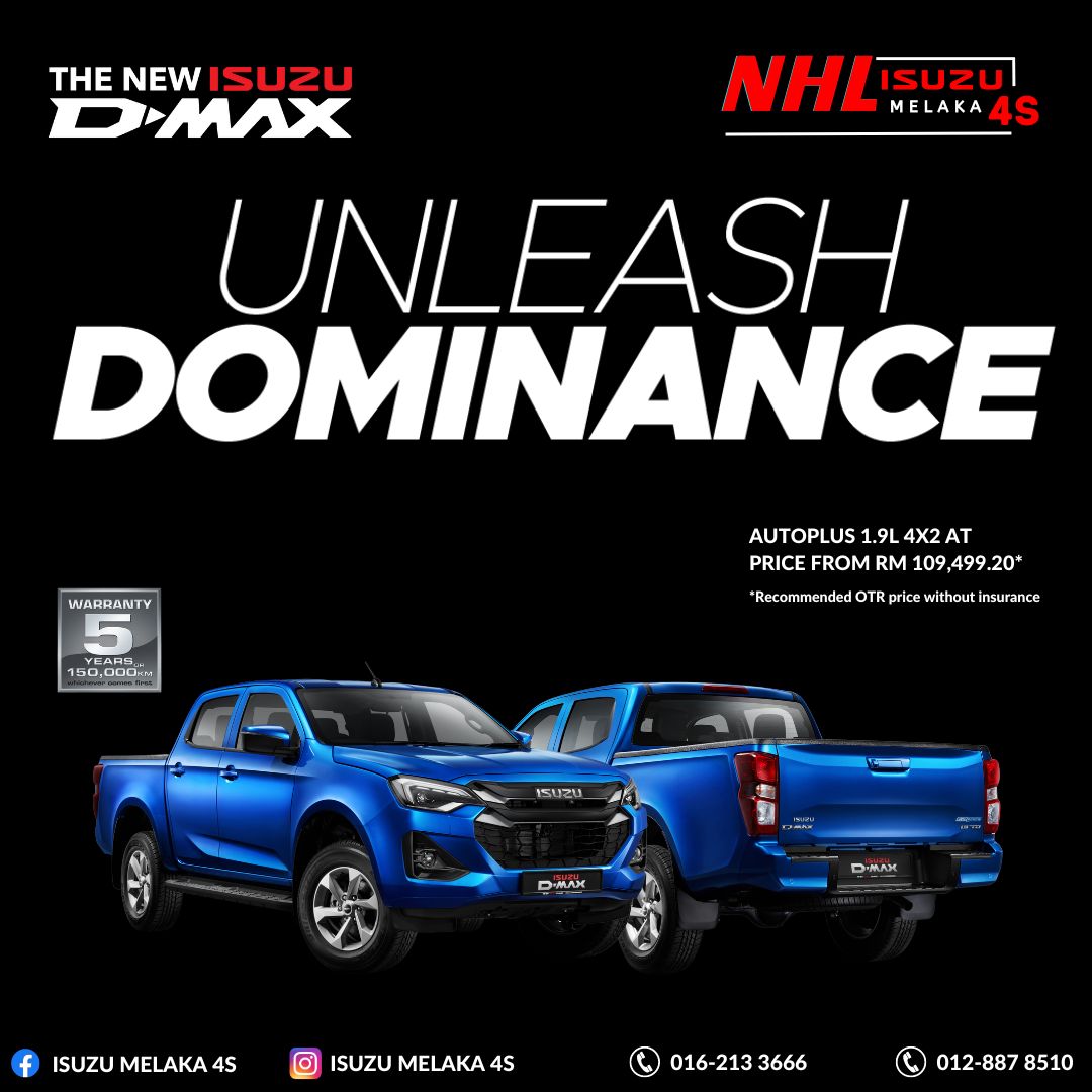 ISUZU Melaka 4S Facebook ad: Website Isuzu Melaka