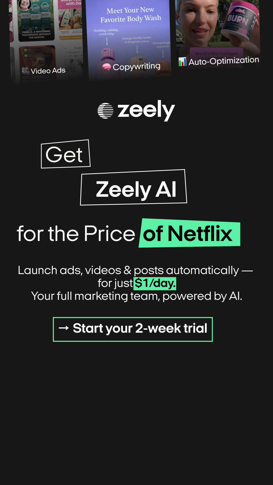 Zeely Facebook ad