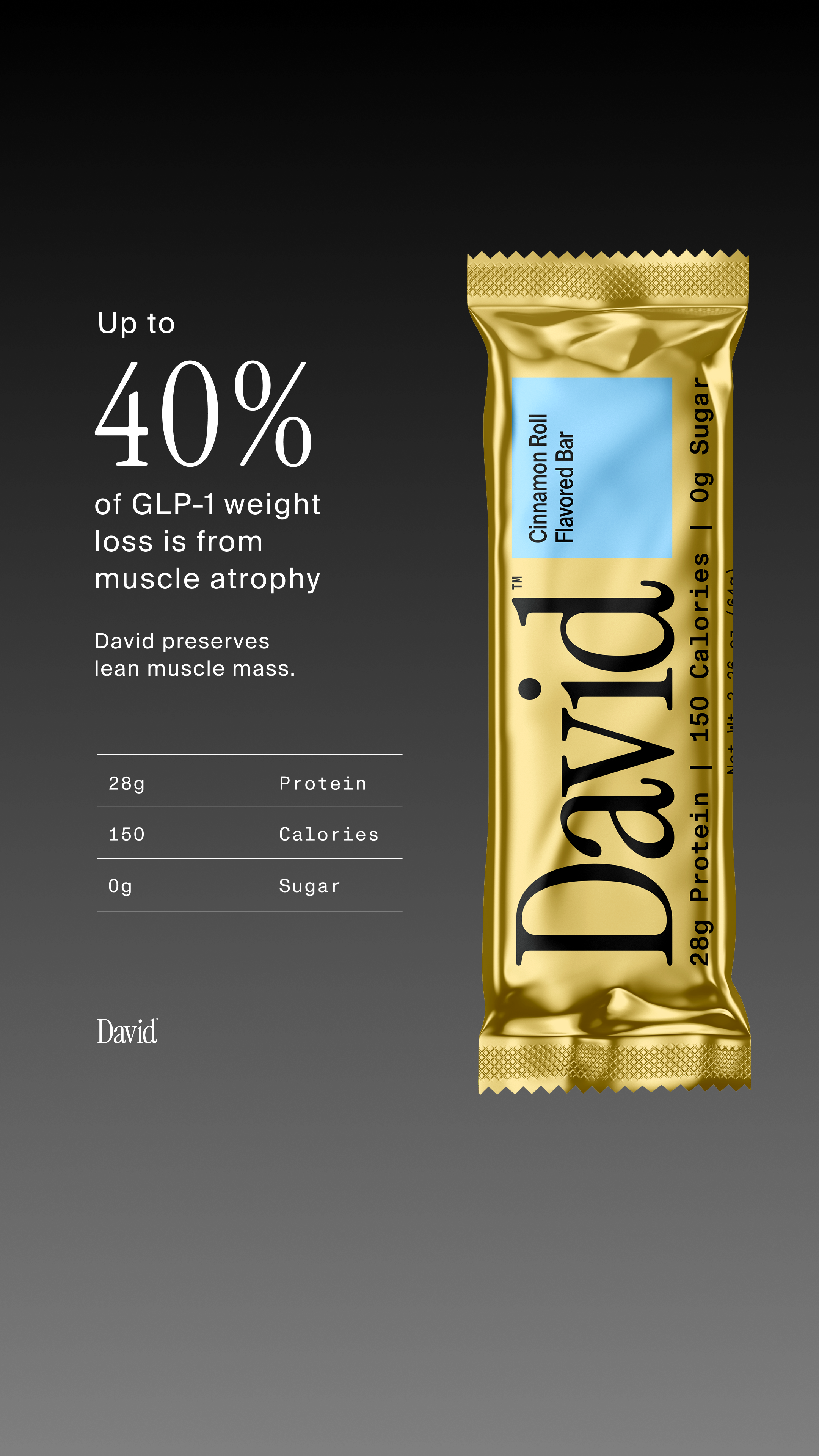 David Protein Facebook ad