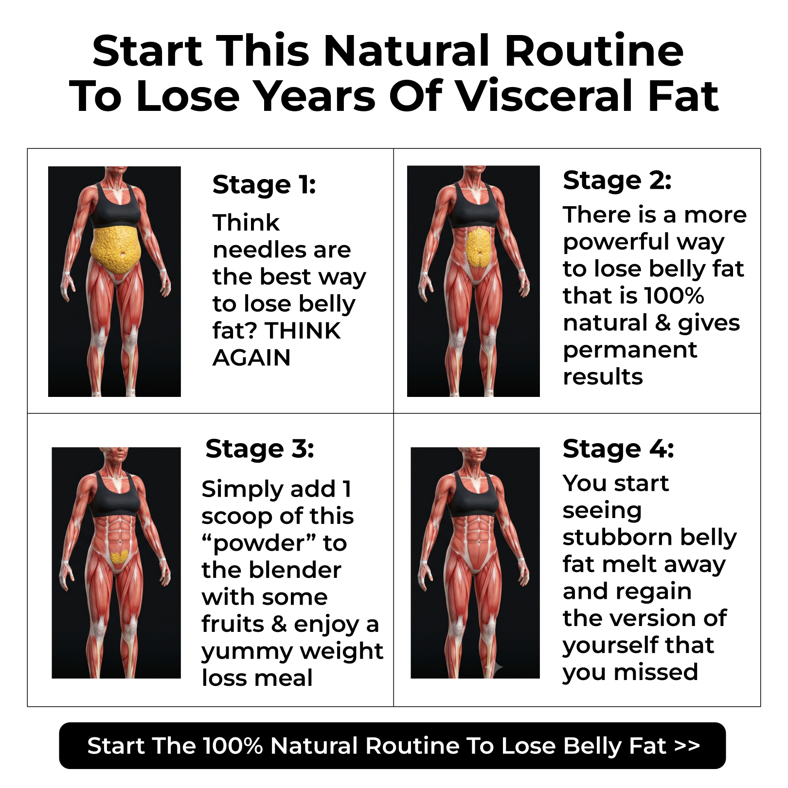 Yeppoonie Smoothie Facebook ad: Burn Belly Fat