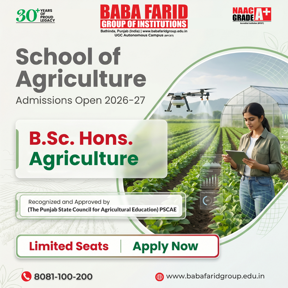 Baba Farid Group of Institutions Facebook ad: Secure your career with Quality Education